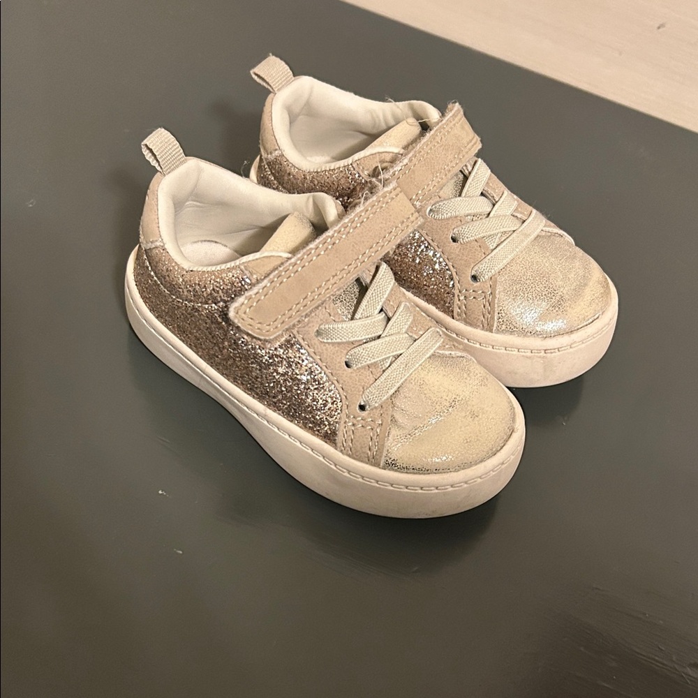 Carter's Shimmering Gold Kids Sneakers